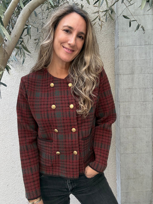 Chaleco/chaqueta Inglesa burdeo