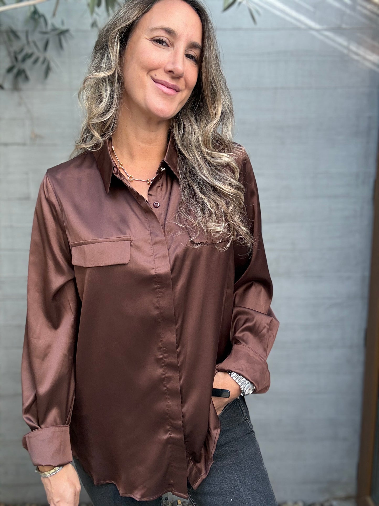 Blusa Ibiza café