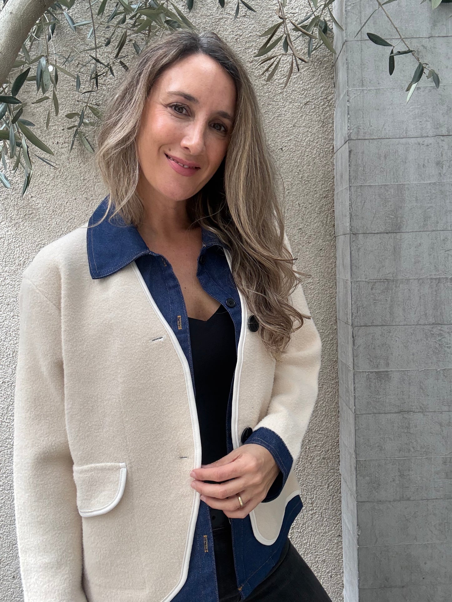 Chaqueta/camisa crudo