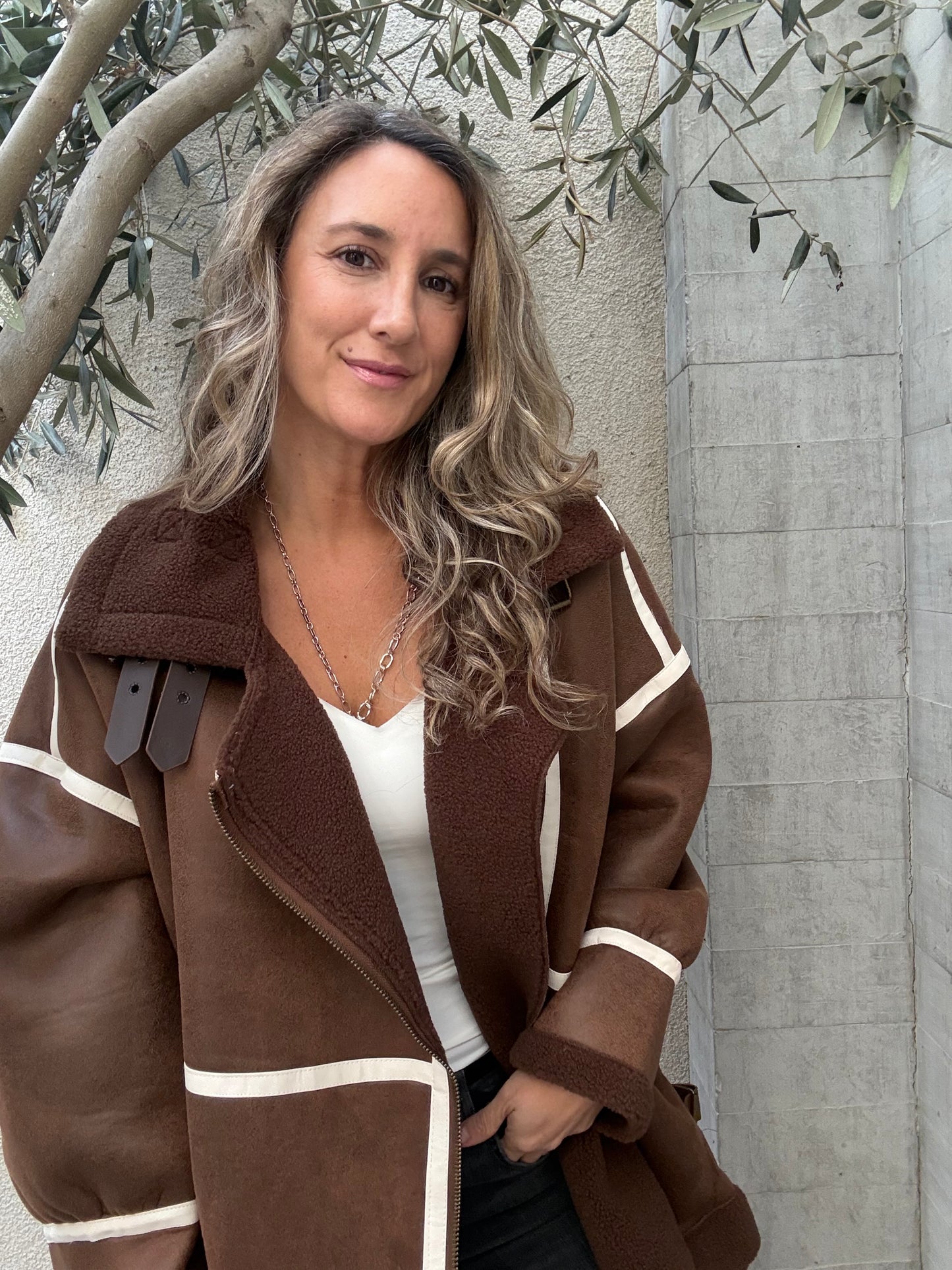 Chaqueta chiporro oversize