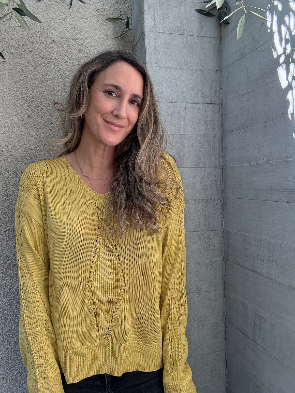 Polera granada mostaza