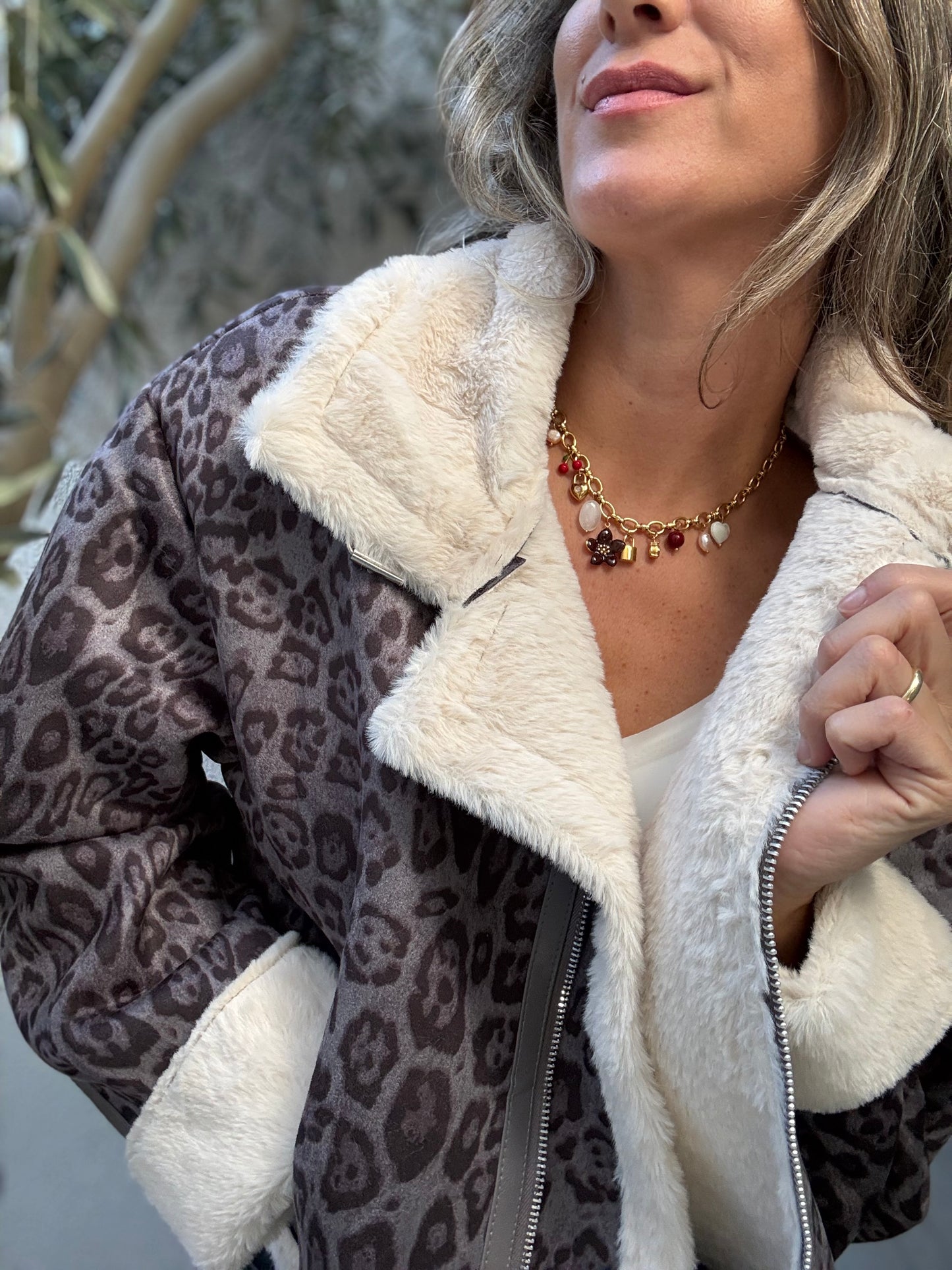 Chaqueta chiporro gris
