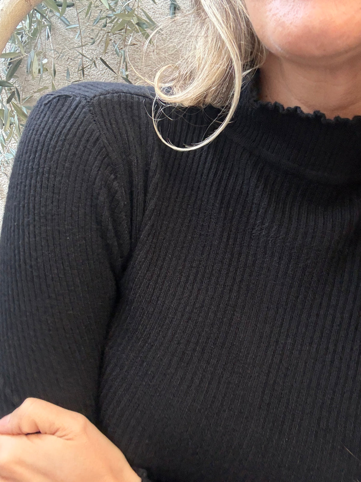 Polera básica negro