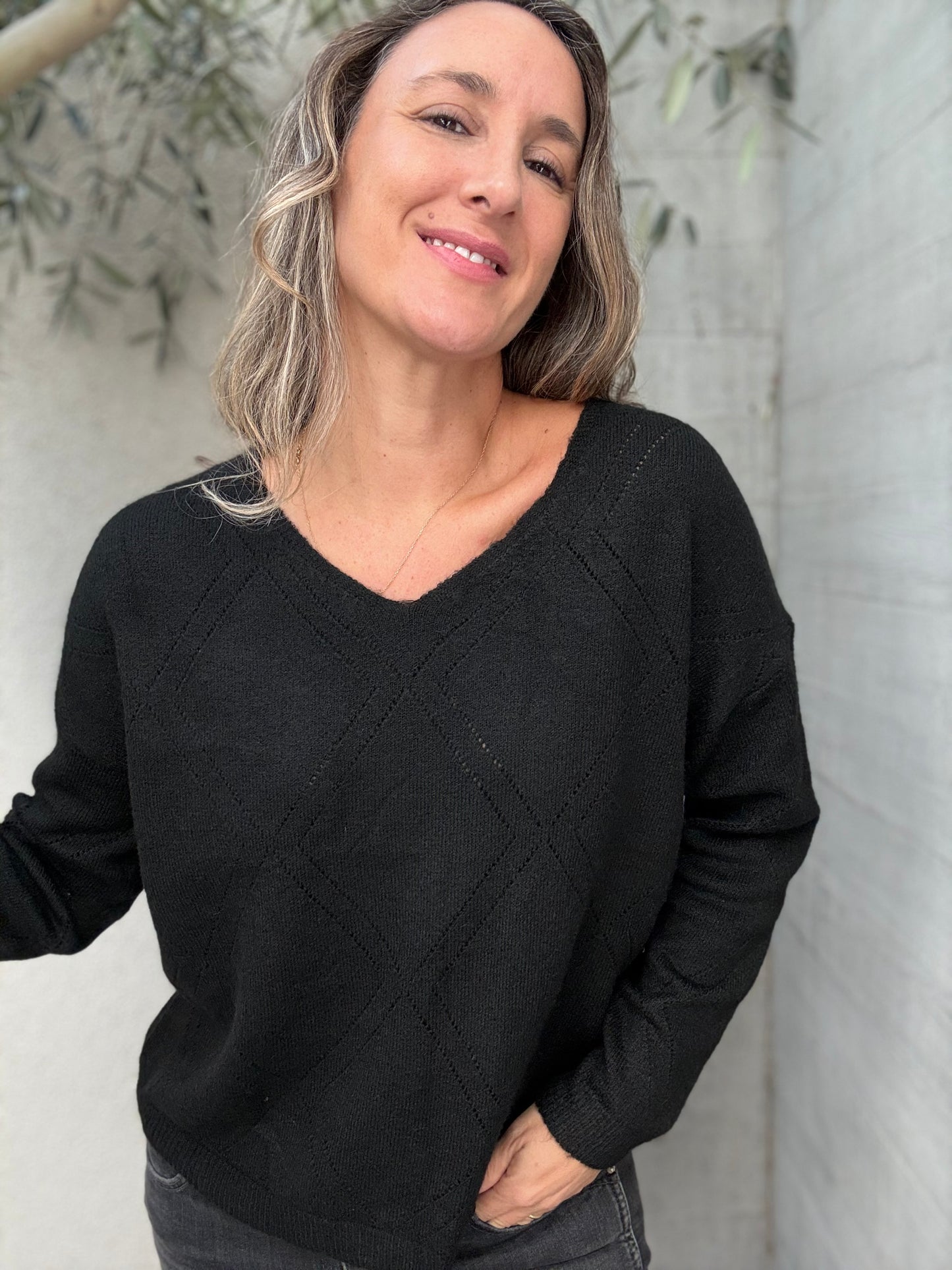 Sweater básico negro
