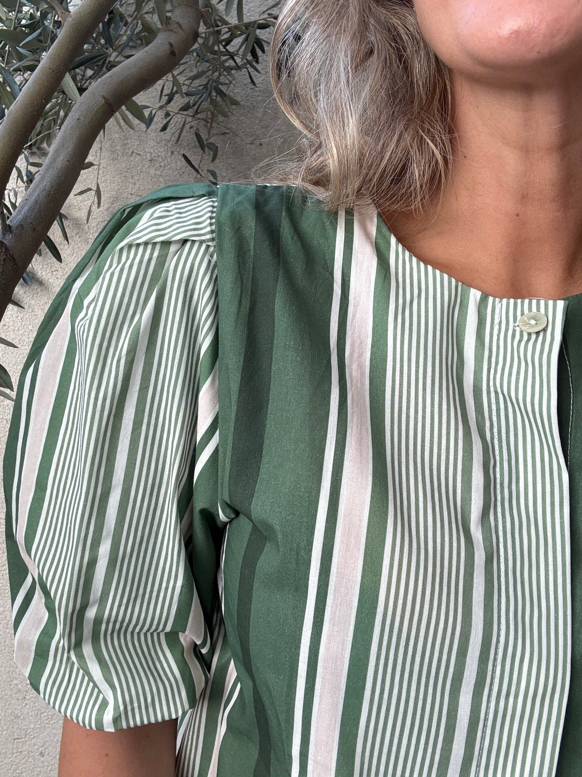 Blusa rayas verde