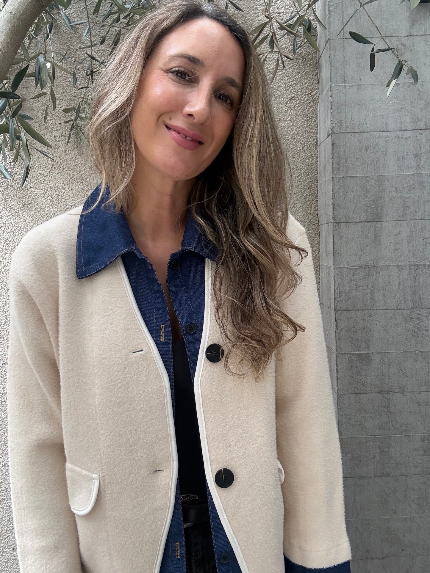Chaqueta/camisa crudo