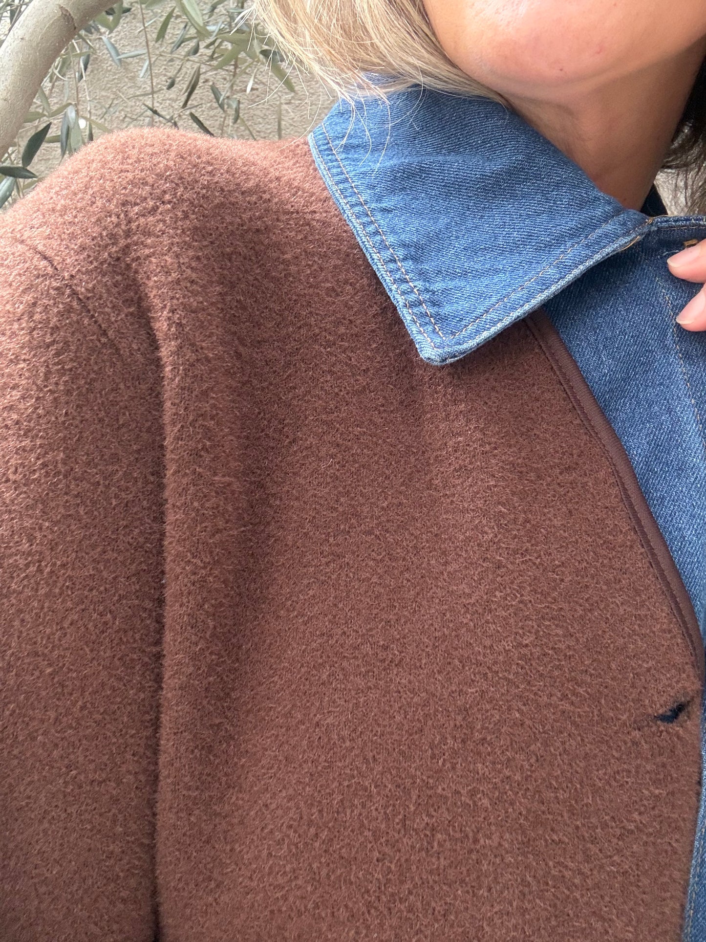 Chaqueta/camisa café