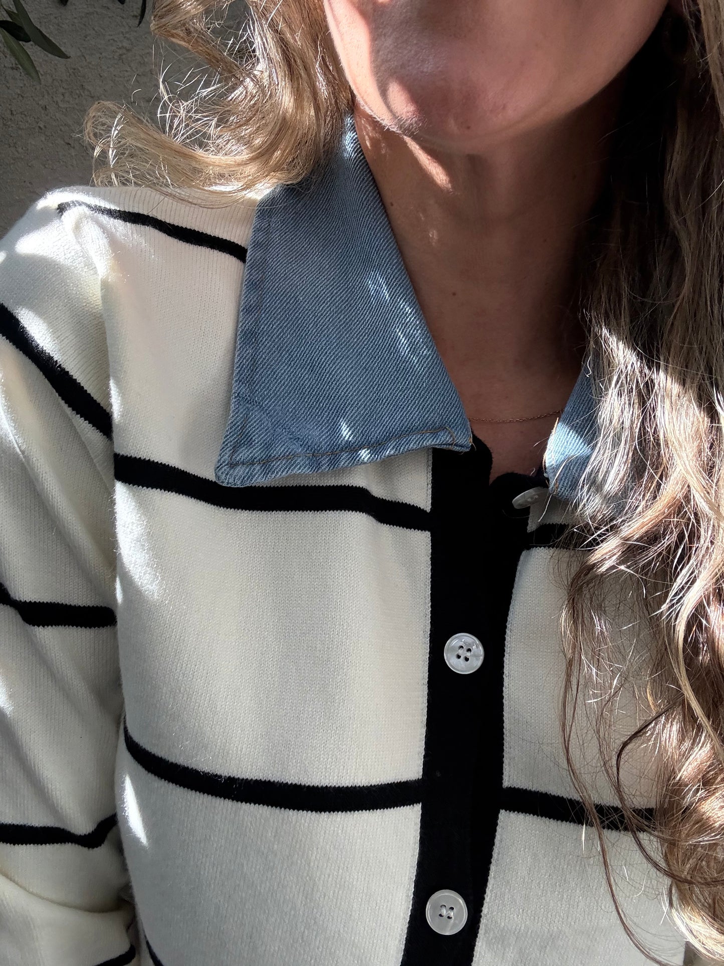 Sweater Lugo rayas blanco