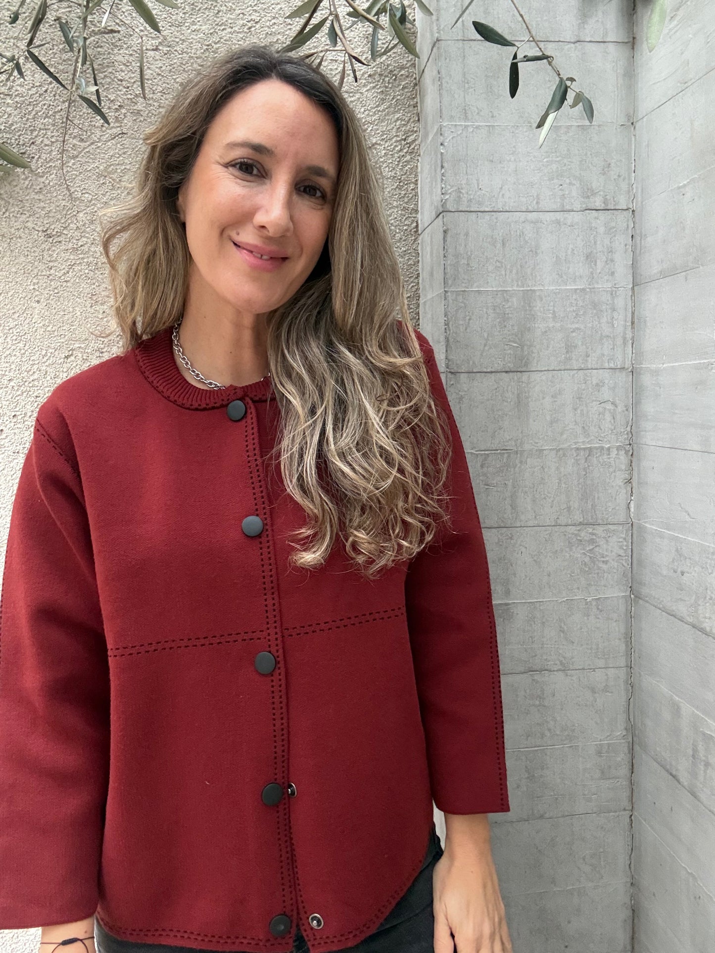 Chaqueta burgos burdeo