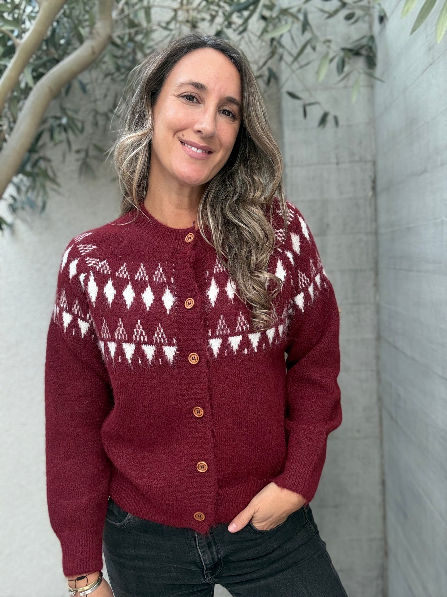 Sweater Cuenco burdeo