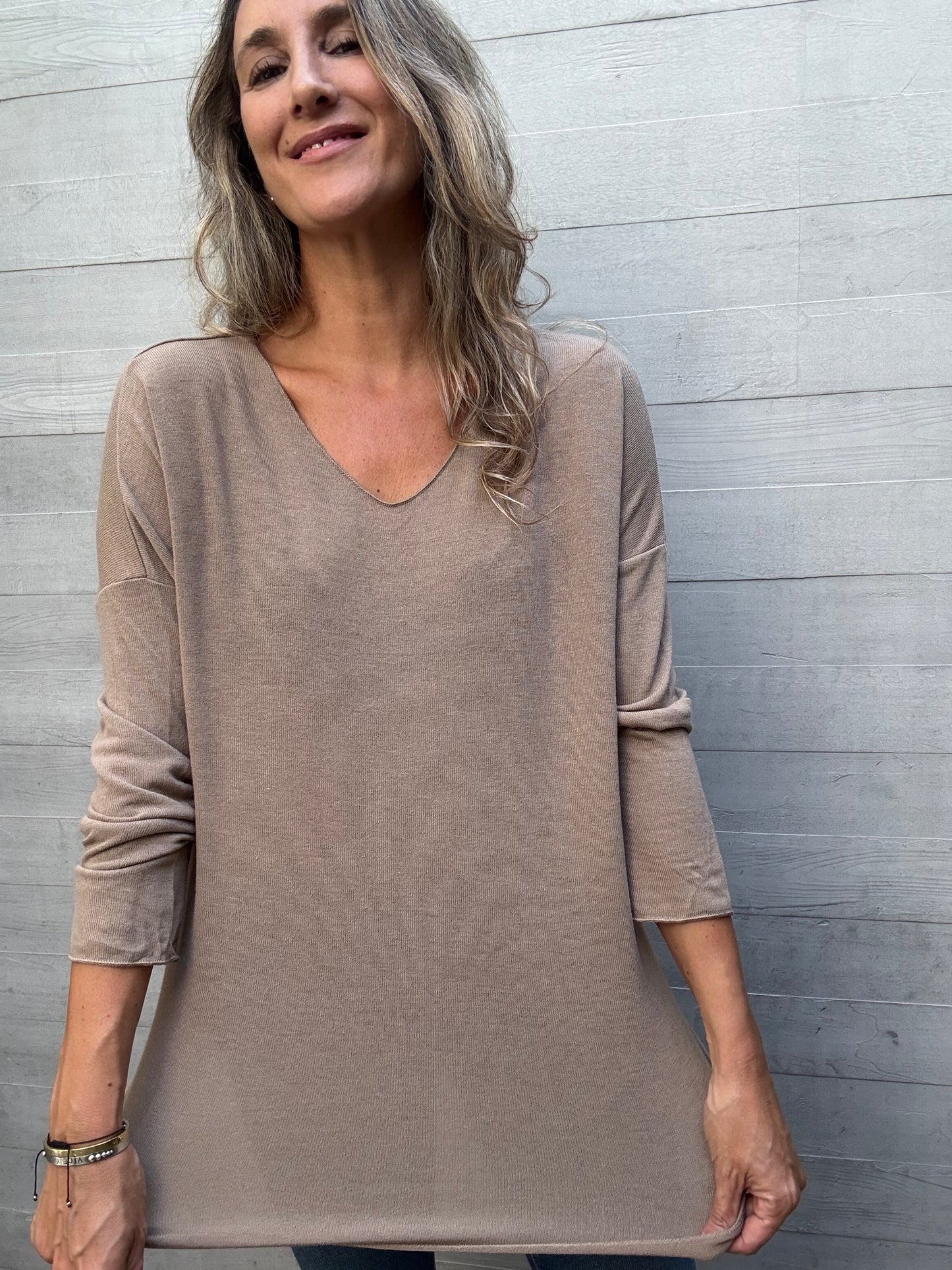 Polera Burgos beige